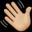 Emoji de mão acenando